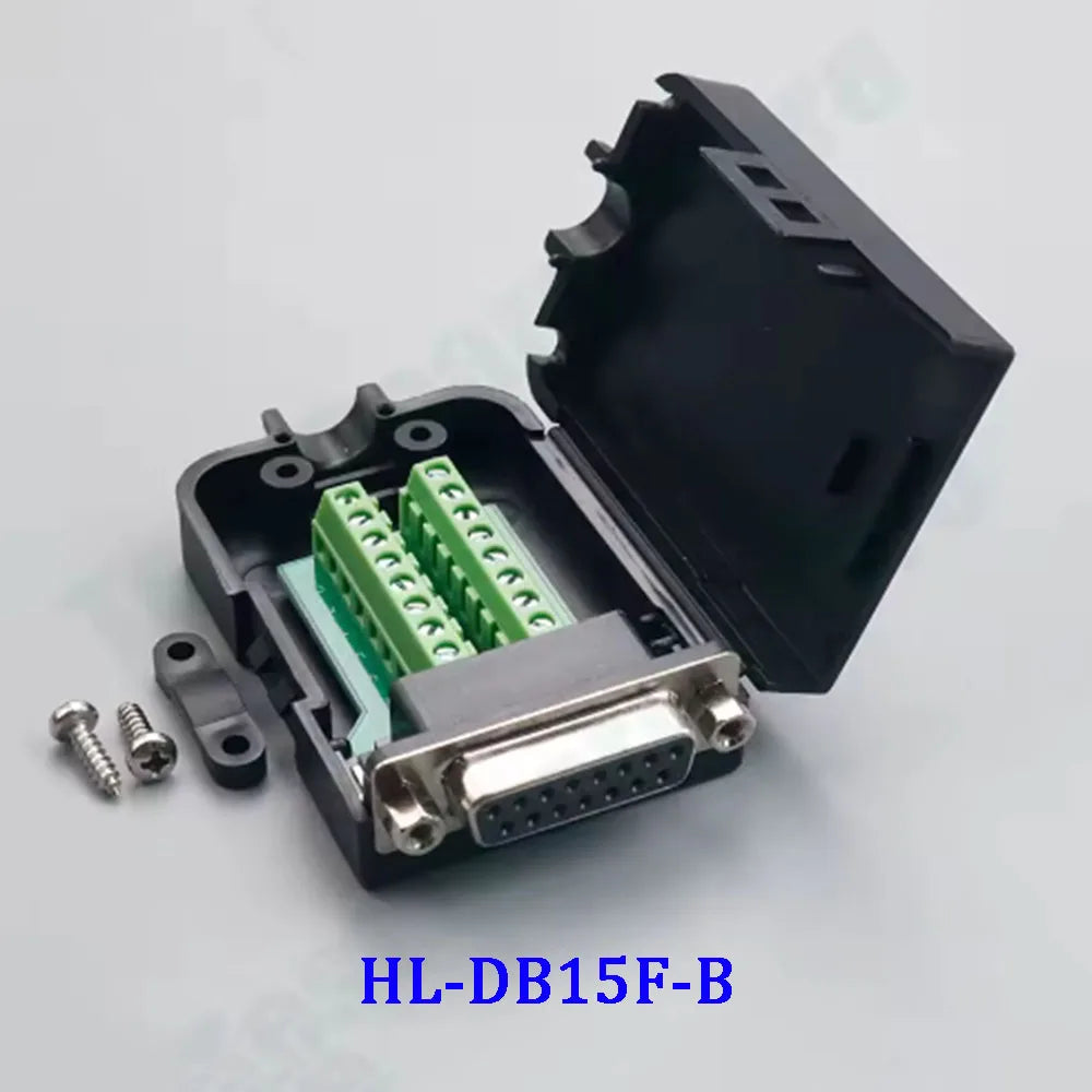 DB9/DB15/DB25 Male and Female Solderless Connector RS232/485 Transfer-Free Signals with Back Screw Terminal Adapter Board