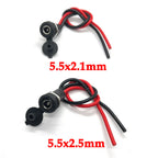 1/2/3pcs/lot DC 5.5*2.1mm/5.5*2.5mm Socket DC Power Supply Jack Socket Plug Female Panel Mount Connector 5.5mm 2.1mm Adapter