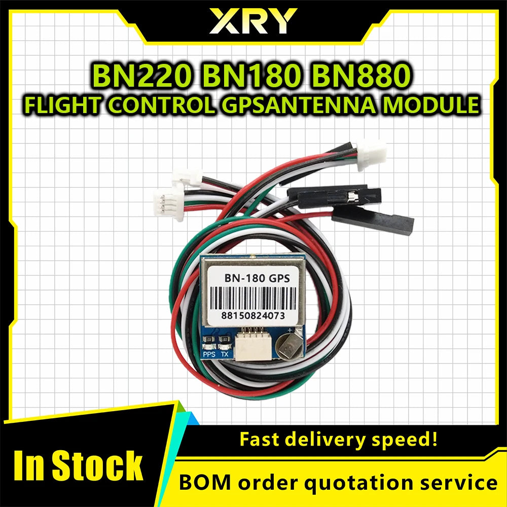 XRY BN180 BN220 BN-880 3.0V-5.0V  level GNSS Module GPS Dual GPS Module Antenna Built in FLASH BN-220 BN880  Fixed wing