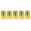 50Pcs Grounding Terminal Pure Copper DIN Rail Mounted Earth Terminal Block Yellow Green TYP USLKG‑3