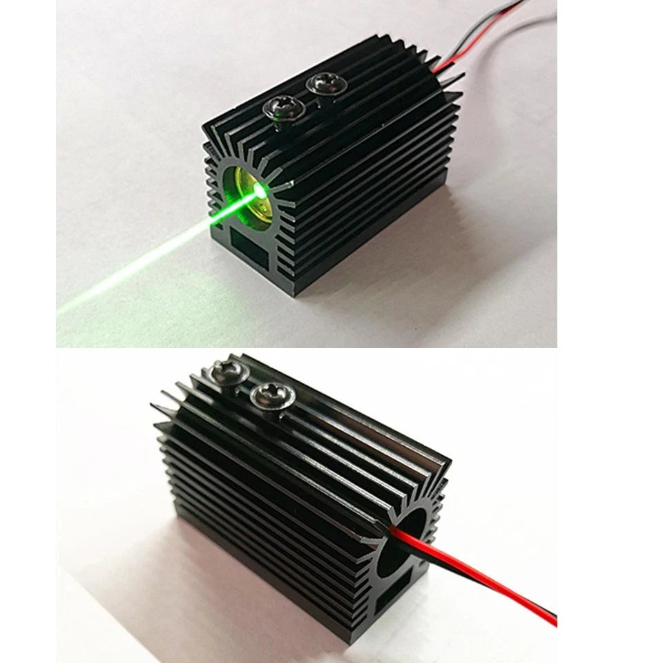 1D Multi-Dot Laser Spot Green 532nm 50mW Laser Module DIY Machine Vision Stage Lighting Woodwork Mark