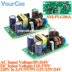 PLG06A Precision AC-DC Isolated Switching Switch Power Supply Module 220V to 3.3V/1.2A 5V/1A 9V/0.6A 12V/0.5A 15V/0.4A 24V/0.25A