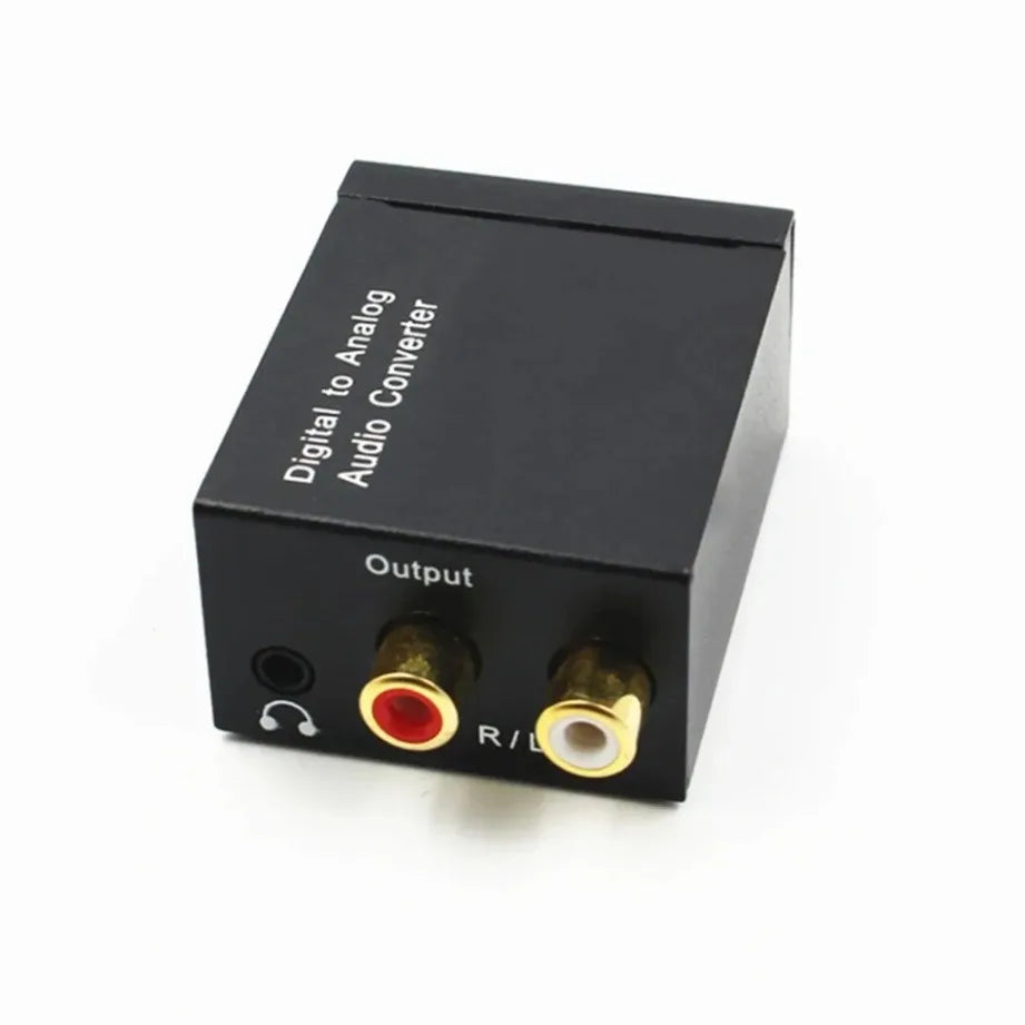 ADC Analog To Digital Audio Converter RCA to Optical Toslink Audio Adapter Analog Digital Fiber Toslink Coaxial Audio Converter