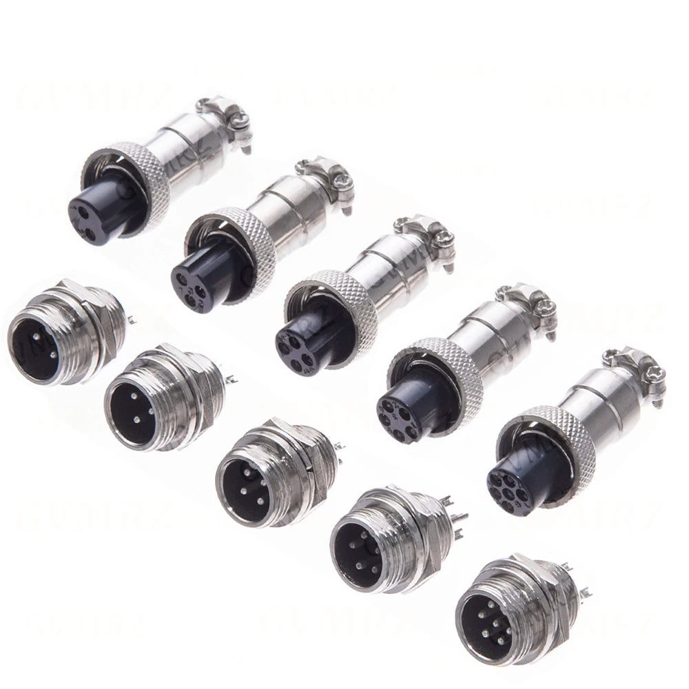 GX12 2 3 4 5 6 Pin Docking Aviation Plug Socket Waterproof Circular Connector