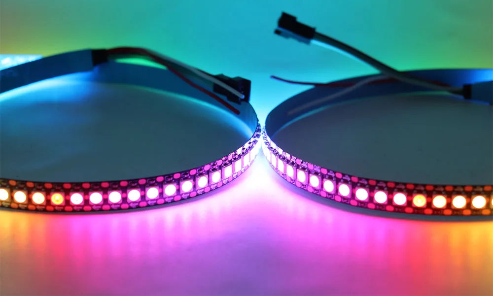WS2811 WS2812B WS2813 WS2815 30/60/144Pixels/Leds/m 5050 RGBIC Smart LED Strip WS2812 Individually Addressable IC Light DC5V/12V