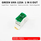 Distribution Box One In Several Out Power Wire Universal Electric Connector Junction Din Rail Terminal Block UKK 80A160A250A400A