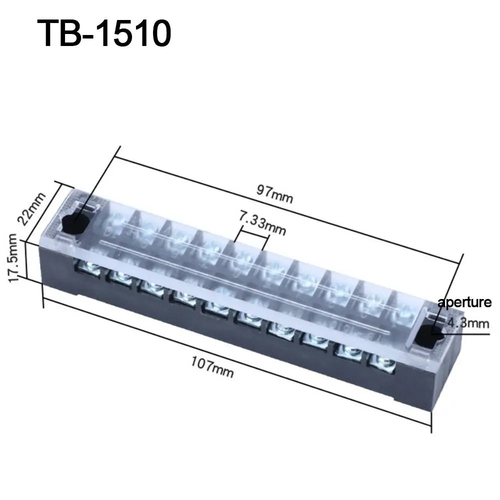 Terminal Block Connector Dual Row Terminal Block With Screws Strip Block Terminal Electric Connector Strip Electrical