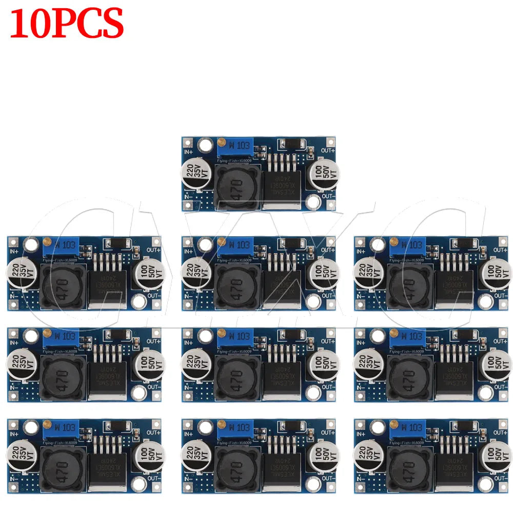 1-20PCS XL6009 4A Boost Converter Step Up Adjustable 15W 5-32V to 5-50V DC-DC Power Supply Module LM2577 Step-up Module
