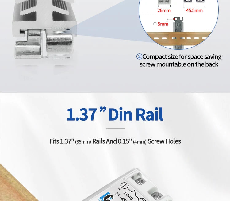 LCTC Solid State Relay DIN Installation DC-AC AC-AC DC-DC Single-Phase Relay With Radiator 10a15a25a40a SSR