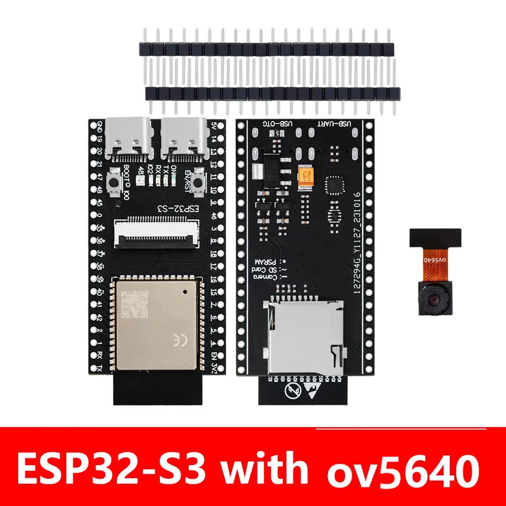 ESP32-S3 CAM WiFi/Bluetooth Dev Board (WR-00M N16R8): OV2640/OV5640 Camera Module Equipped