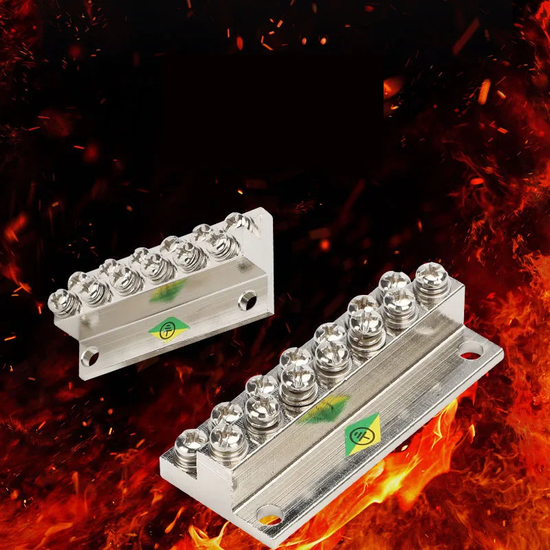 Ground Row Copper Bar Connection Terminal JDG-A Distribution Box Double-layer Terminal Block Copper galvanizing large current