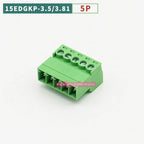 5/10PCS Aerial Butt Welding Type 15EDGRK-3.5mm 3.81mm Plug-in Terminal Block 3.5mm 3.81mm Pitch 2/3/4/5/6/7-12P Female Socket