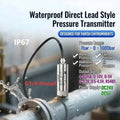 G1/4 Pressure Sensor 4-20mA 0-10V 0-100bar Direct Lead Pressure Transducer IP67 Direct Lead Pressure Transmitter 400bar 50bar