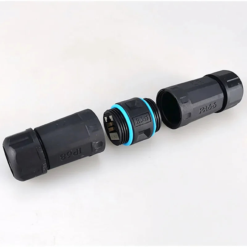 RJ45 Connector Female To Female Outdoor IP68 Waterproof Port Network LAN Splitter Transfer Head Adapter Coupler CAT5 CAT6