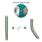 JST-XH  2/3/4/5/6/7 Pin Housing Connector Socket Kit with Pre-Crimped  2.54mm Male and Female Cable Wire  JST  2.54mm Connector
