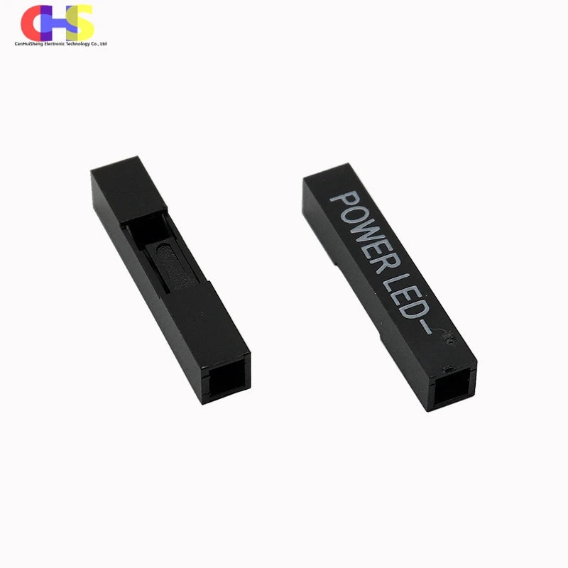 100/1000pcs 2.54mm 1P DuPont Plastic Shell Printing Font POWER SW / POWER LED+ / POWER LED- Wiring Terminal Housing Connector