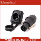 10pcs 3Pins In/Output Waterproof Locking Powercon Male Plug Female Chassis Wire Cable Connectors PA66 Material IP65 Grade