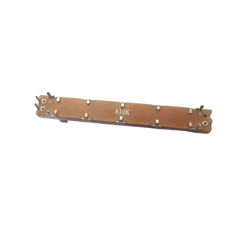 10PCS Single Potentiometer B10K A10K 75MM Straight Slide Potentiometer Travel 60mm Handle Length 15mm