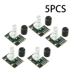1-10PCS 360 Degree Rotary Encoder Module KY-040 Brick Sensor Development Board with Knob Cap Potentiometer KIT DIY for Arduino