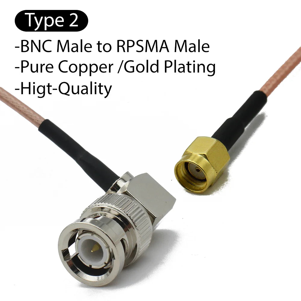 Q9 BNC To SMA RPSMA Male Female Right Angle Coax Jumper Pigtail RG316 Cable Crimp Fast Delivery WiFi Antenna Extension Cable