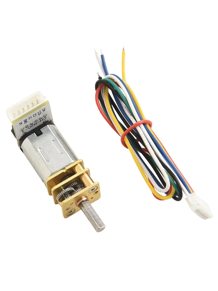 For GA12 For N20 High Torque DC Motor with Encoder Excellent Replacement Option for Robotics and Hobby Projects