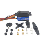 Servo 20kg 12kg Servo 180°/270° Short Type Metal Digital Servo Suitable for 1:10 RC Scale Remote Control Car Racing Drift Robot