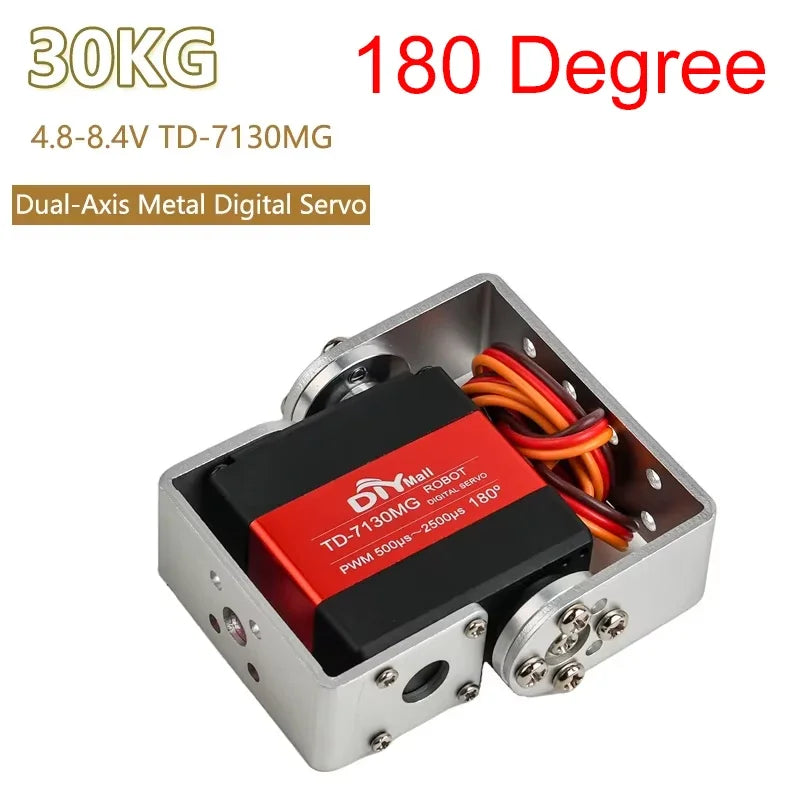 15/20/25/30/35kg Metal Digital Servo 4.8-8.4V 180/270 Degree Dual-Axis Servo Brushed Motor Angle Control for Robots RC Cars
