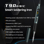 ALIENTEK T90B Smart Soldering Iron PD3.1 140W 80-450℃ Adjustable Temperature Precision Welding Solder Tools T245 Tip Series