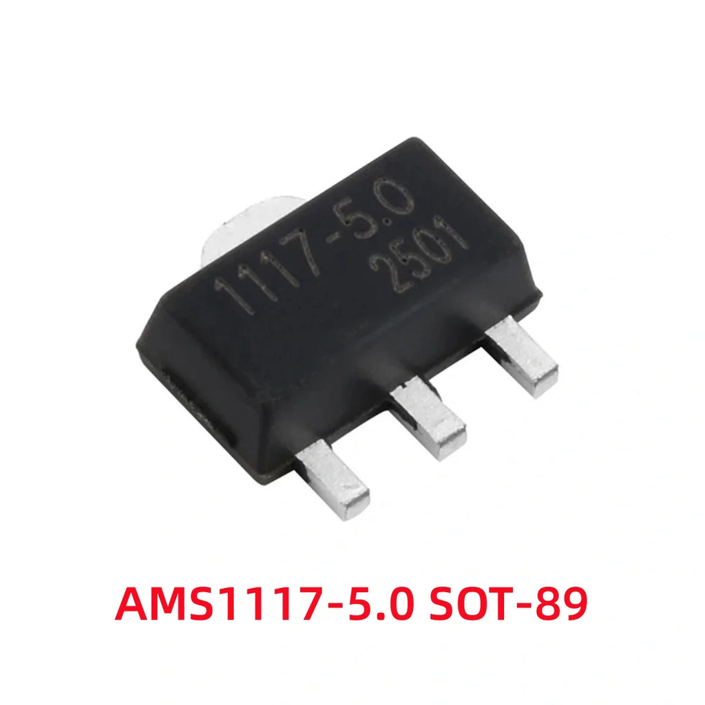 50/100Pcs AMS1117-1.2V 1.5V 1.8V 2.5V 3.3V ADJ SOT-223 SOT-89 AMS1117CD-5.0 TO-252 Adjustable/Fixed Low Dropout Linear Regulator