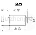 50PCS SS12 SS14 SS16 SS18 SS110 SS22 SS24 SS26 SS28 SS210 1A 2A Schottky diode SMA/DO-214AC