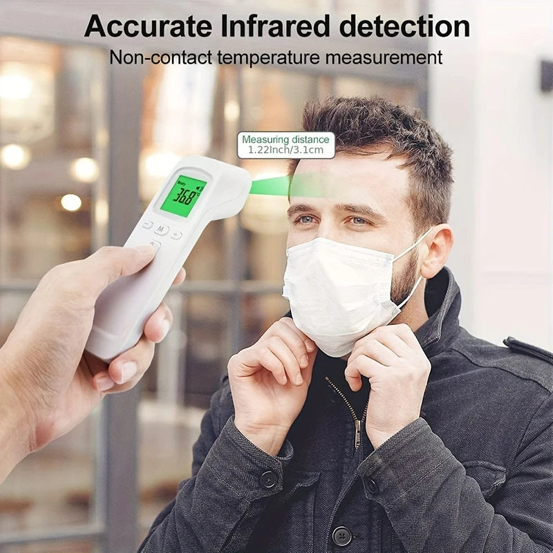 Household Thermometer Digital Non-Contact LED Infrared Body Thermometer Tool or Handheld Finger Pulse Oximeter Blood Oxygen