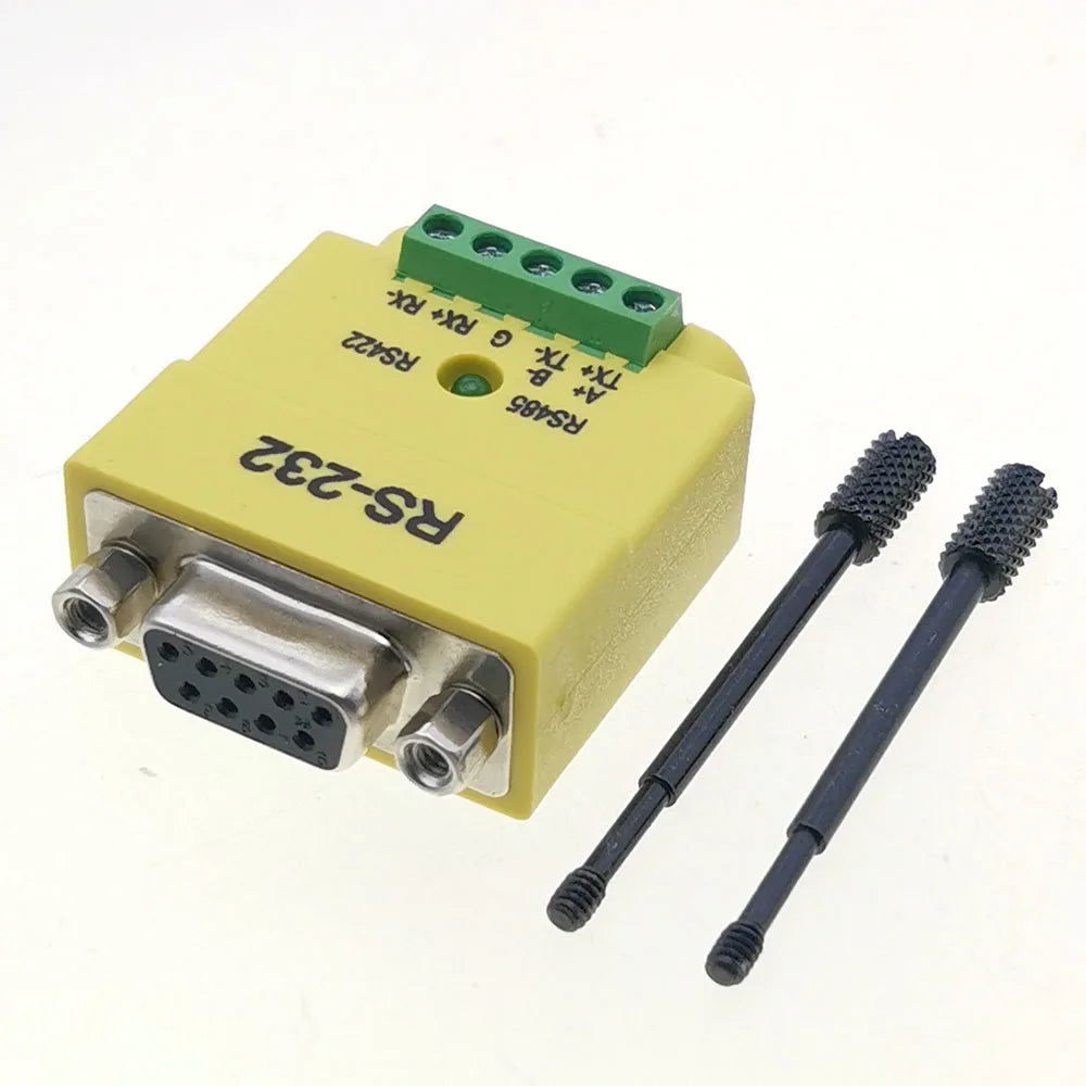 1pc RS232 to RS485 RS422 Converter Serial Plug RS485 Serial Communication DB9 Male Female Interface Serial Converter Connector