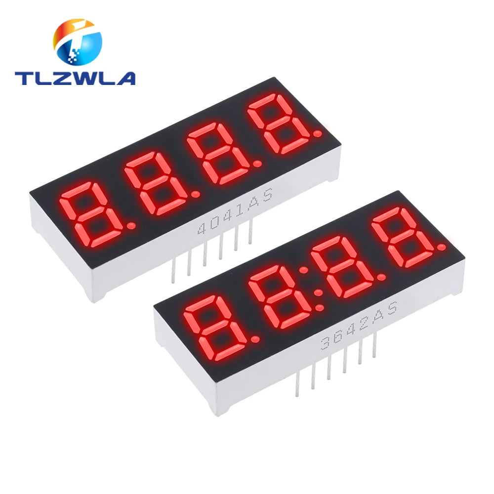 5PCS LED Digital Tube Display 0.28/0.36/0.4/0.56/0.8-Inch 1/2/3/4-Bit 7 Segment Common Cathode/Anode Red/White/Yellow/Green/Blue