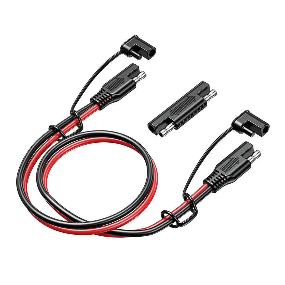 SAE to SAE Extension Cable Solar Plug Cord 16AWG Waterproof for Car Batteries