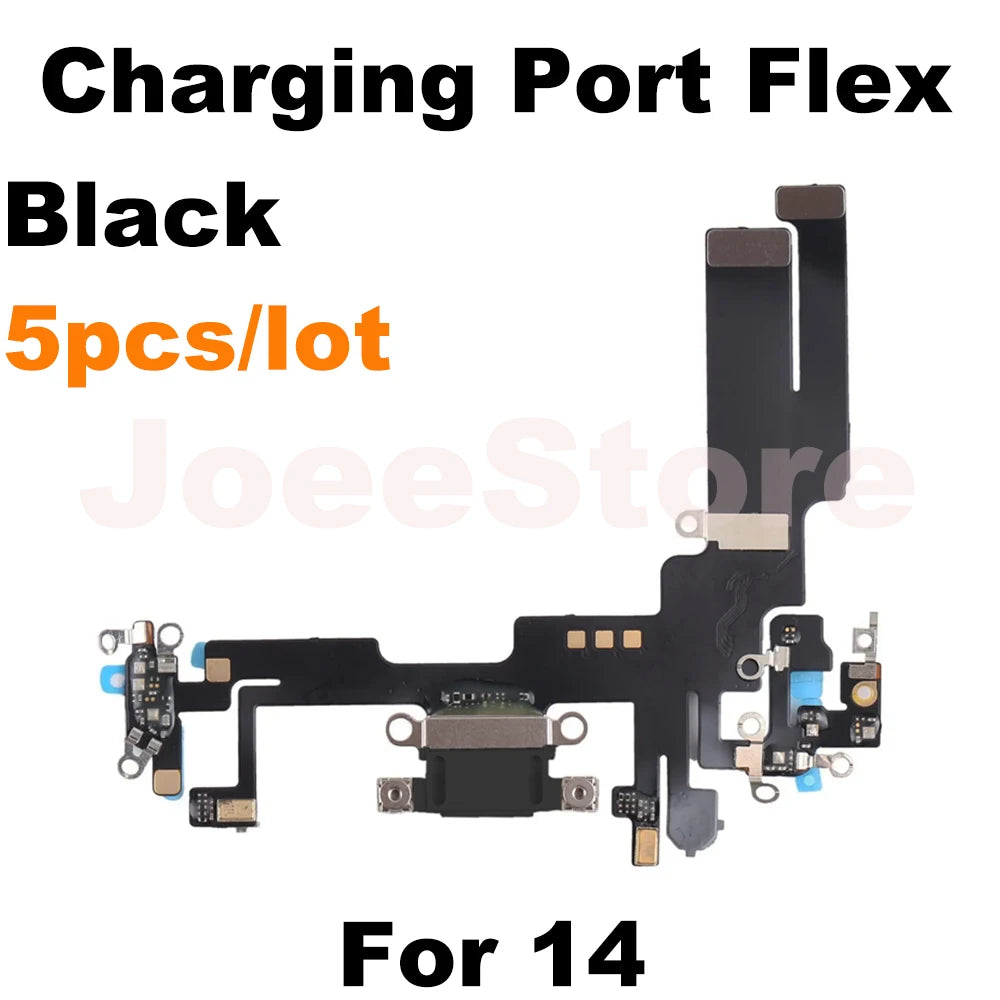 Wholesale Charging Port Flex Cable for iPhone 16 15 14 13 Pro Max USB Dock Charger Connector With Microphone Flex Cable Ribbon
