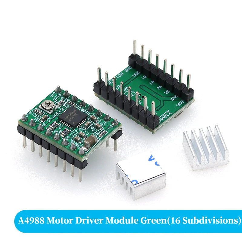 3D Printer Parts StepStick A4988 DRV8825 Stepper Motor Driver With Heat sink Carrier Reprap RAMPS 1.4