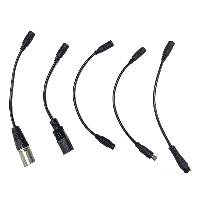 DC 5.5 × 2.1mm Female Conversion Cable DC to 3pin XLR/GX12 GX16 Aviation/Xiaomi Connector Car Battery Charger Adapter Cables