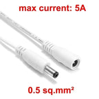 20/22AWG 12V DC Power Cable Male Female Plug 5.5 2.1mm Power Adapter Extension Cable For Camera CCTV Led Strip Light Connect