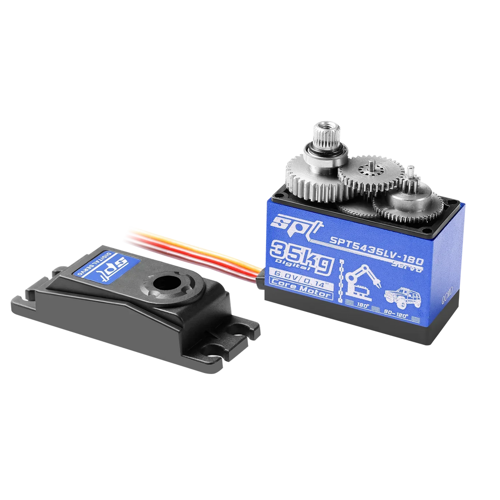 SPT 25KG 35KG Digital RC Servo Large Torque 180° 360° Metal Gear Waterproof Motor for RC Crawler Car SCX10 TRX4 Drift Robot