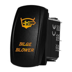 Marine Boat Rocker Switch 12/24V Orange Backlit Anchor Beacon Up Down Button ON OFF/ON OFF ON Momentary Toggle Switch Waterproof