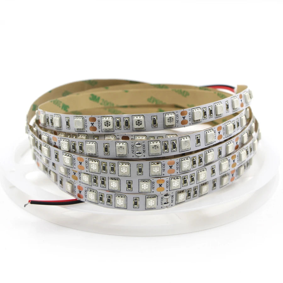 DC 12V SMD 3528 5050 Flexible LED Strip Orange Light 60/120 LEDs per Meter DIY Car Chassis Lighting Strip for Vehicle