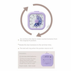 60 Minute Visual Timer Self Discipline Silent Operation Countdown Alarm Clock Square / Round Design Visualization