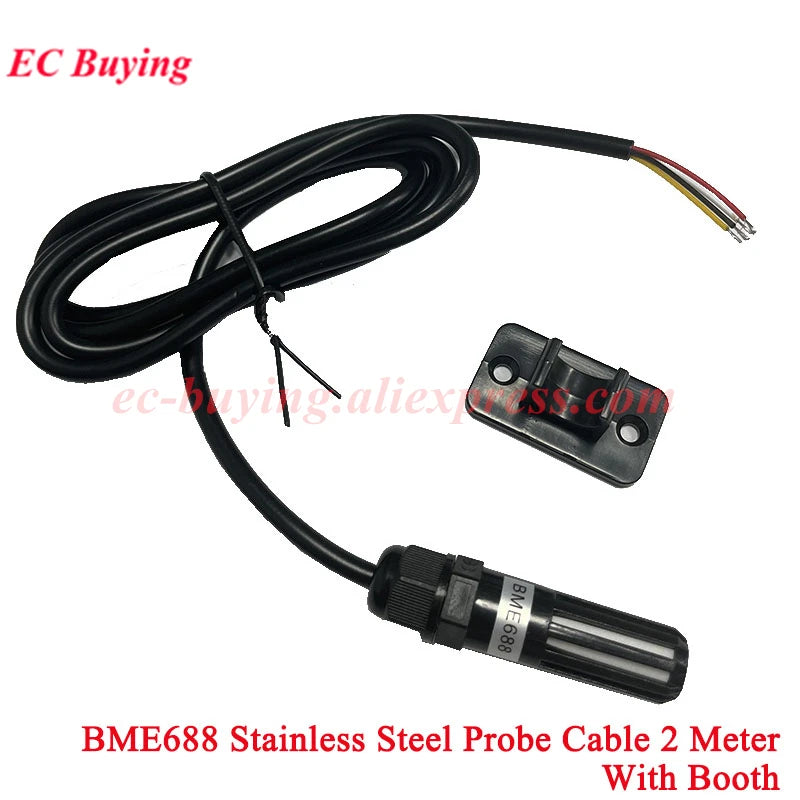 DS18B20 LM35DZ BMP180 BMP280 BME280 BMP180 BME680 BME688 SGP30 SGP40 Waterproof Thread Temperature Probe Sensor Stainless Steel