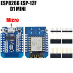 1-10pcs ESP8266 D1 Mini WIFI Development Board ESP-12F Wemos D1 Mini Nodemcu Lua Iot Board 3.3V Met Pins TYPE-C/Micro USB XZG