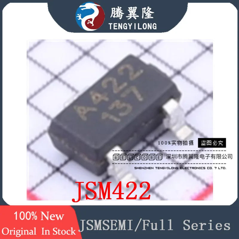 10pcs 100% New Original 44E-JSM A3144 A3144E-JSM JSM402F JSM421 JSM422 SOT-23 JSMSEMI (Jiesheng Micro) chip
