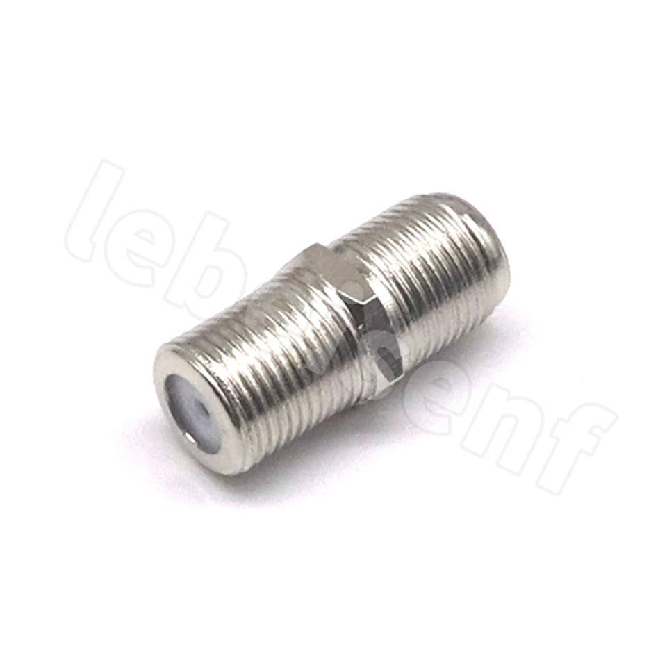 5pcs British F-head zinc alloy direct connection 90 degree elbow cable TV inch docking F tee four-way F-JKK