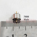 4/5/6/7/8/10mm Circular Magnetic 2Pin Male And Female Pogo Pin Connector 12V 2A Gold-plated For DIY Charging Of Smart Watches