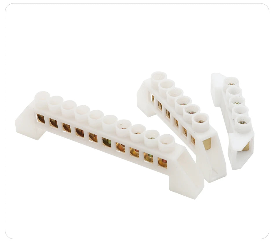 OMCH Terminal Bar 7x10 9x14mm Brass Ground Neutral Block High Conductivity Bridge Connector for Power Distribution Cabinet