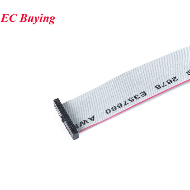 Gray Flat Ribbon Cable 1.27MM 2.0MM 2.54MM Pitch AVR 20cm Data Line Wire FC-6/8/10/12/14/16/20/24/26/30/34/40/50P Pin Connector