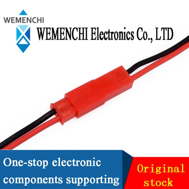 10Pairs 100mm 200mm 2 Pin JST Plug Connector Male+Female Plug Connector Cable Wire for RC Toys Battery LED Lamp